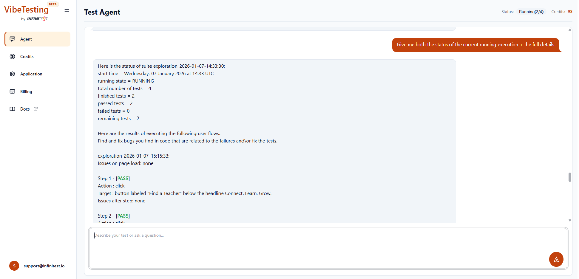 Quickstart screenshot